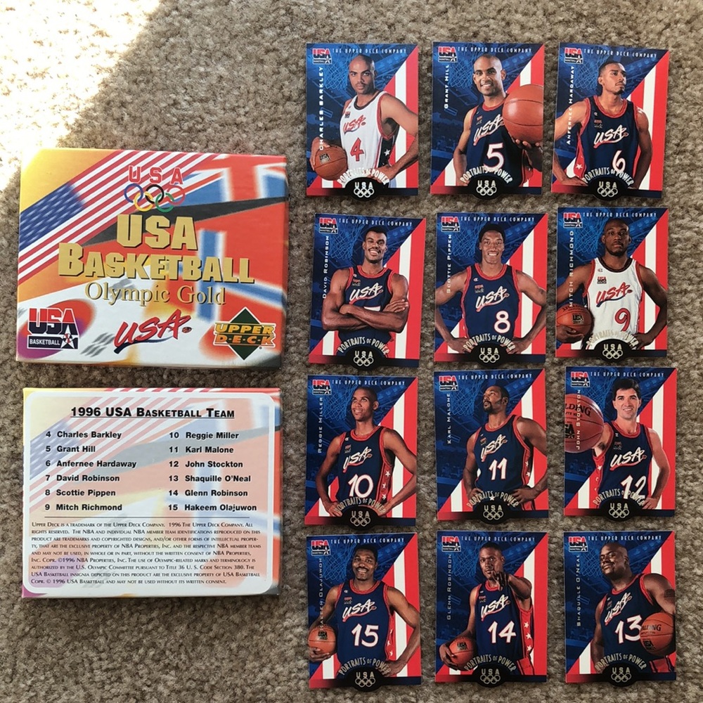 1996 USA BASKETBALL CARDS W/BOX